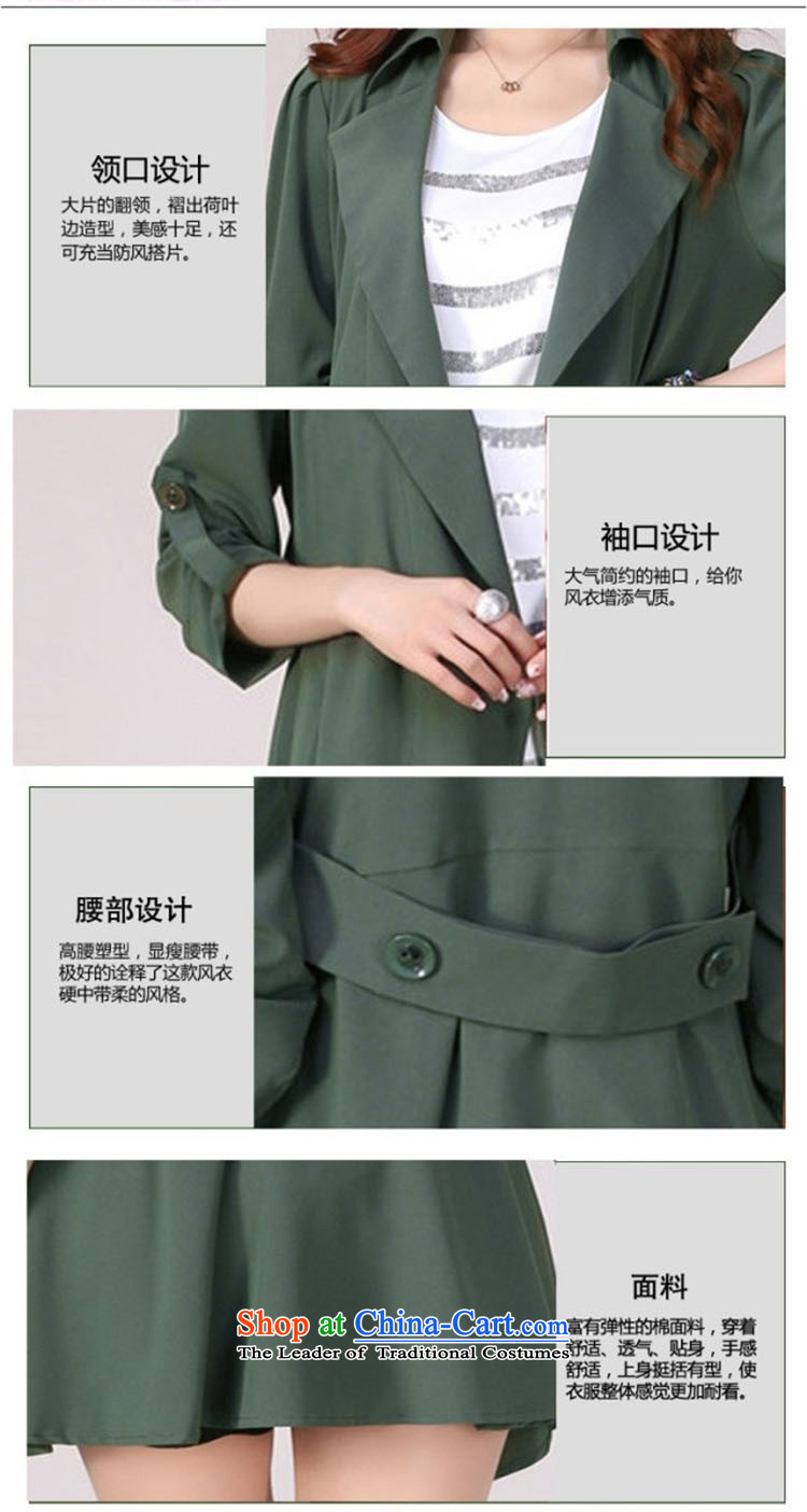 Mr James TIEN Yi Won windbreaker women larger women fall to replace Ms. increase girls' thick coat graphics thin, thick sister autumn 200catty female Chun Fat Tien large green 4XL 160 to 175 catties suitable for thick sister picture, prices, brand platters! The elections are supplied in the national character of distribution, so action, buy now enjoy more preferential! As soon as possible.