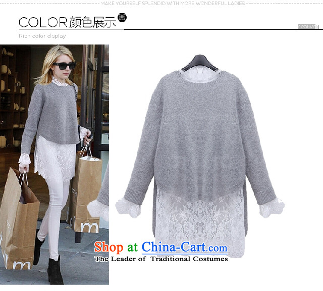 O Ya-ting to increase women's code 2015 autumn and winter new thick mm thin stingrays lint-free video knitting sweater lace skirt two kits, forming the Netherlands 502 gray 5XL 175-200 recommends that you catty picture, prices, brand platters! The elections are supplied in the national character of distribution, so action, buy now enjoy more preferential! As soon as possible.