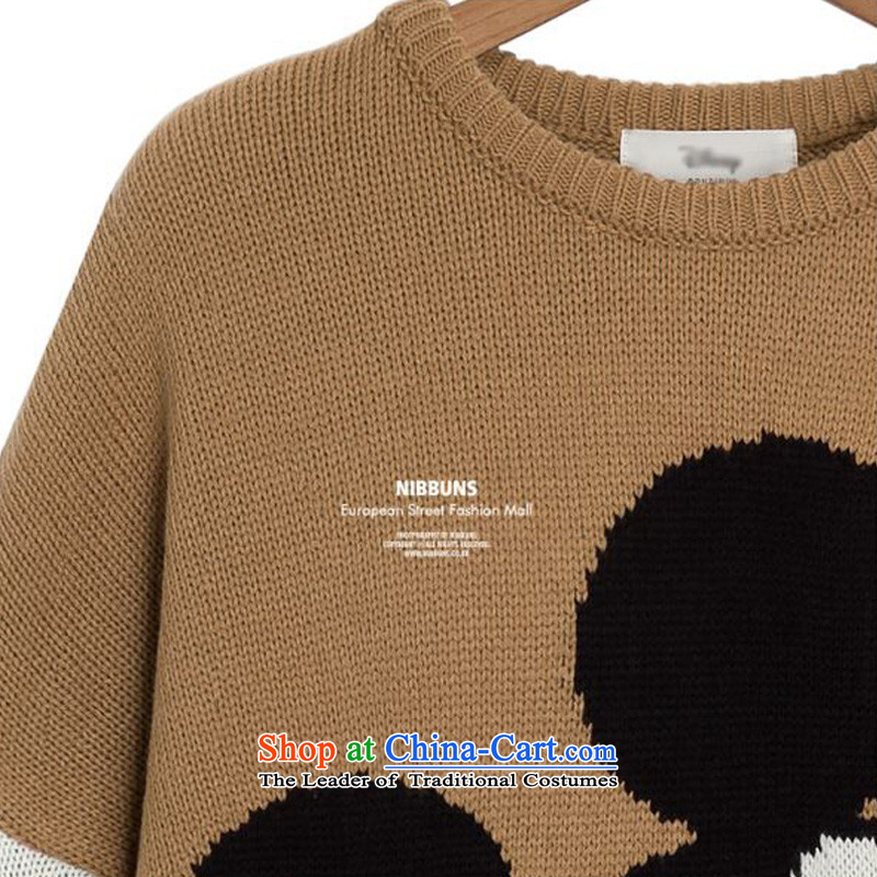 O Ya-ting to increase women's code 2015 autumn and winter new thick mm video thin cartoon Mickey pattern woolen pullover knitting sweater 5511 Excitation 5XL forming the gray 175-200 recommends that you, O Jacob aoyating Ting () , , , shopping on the Internet