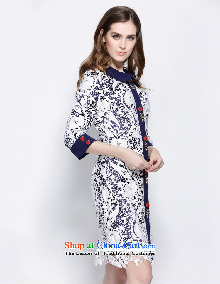 Consideration of Windsor stylish lace coat in the stitching long coats windbreaker ML15145 Blue M picture, prices, brand platters! The elections are supplied in the national character of distribution, so action, buy now enjoy more preferential! As soon as possible.