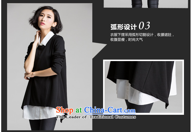 The Eternal Soo-to increase women's code 2015 Autumn shirt new product expertise mm thick people replace autumn sister video thin, stylish and relaxd temperament really two kits 3XL black shirts pictures, prices, brand platters! The elections are supplied in the national character of distribution, so action, buy now enjoy more preferential! As soon as possible.