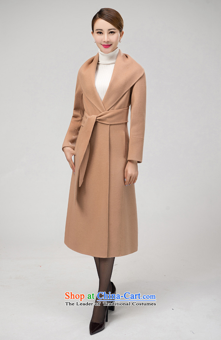 Fall in Love with the multiple roles women 2015 autumn and winter new women's high-end temperament duplex woolen coat female cashmere overcoat long jacket ASY813 Gold bricks and XL Photo, prices, brand platters! The elections are supplied in the national character of distribution, so action, buy now enjoy more preferential! As soon as possible.