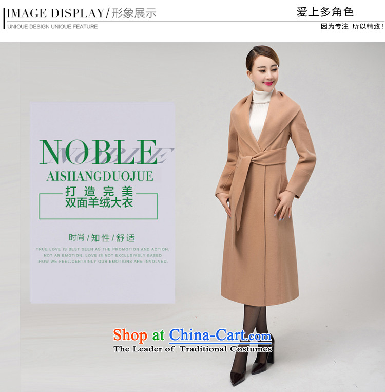 Fall in Love with the multiple roles women 2015 autumn and winter new women's high-end temperament duplex woolen coat female cashmere overcoat long jacket ASY813 Gold bricks and XL Photo, prices, brand platters! The elections are supplied in the national character of distribution, so action, buy now enjoy more preferential! As soon as possible.