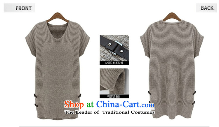 Xiang Jiang autumn 2015 Add fertilizer xl women in Long Neck Sweater thick mm Knitted Shirt loose video Sau San thin coat 5978 skirt apricot larger 5XL picture, prices, brand platters! The elections are supplied in the national character of distribution, so action, buy now enjoy more preferential! As soon as possible.