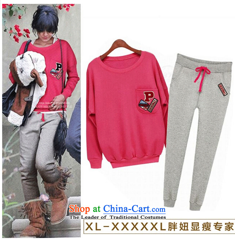 Xiang Jiang ad to increase women's code thick MM autumn replacing two kits knitting T-shirt with tether castor trousers loose video thin thick sister 200 catties 5981 large gray code 5XL picture, prices, brand platters! The elections are supplied in the national character of distribution, so action, buy now enjoy more preferential! As soon as possible.