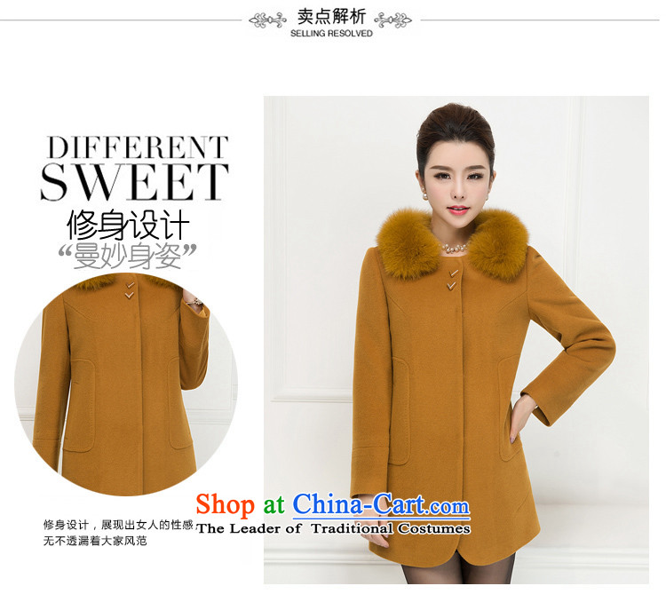 Of the yuan by 2015 Fall/Winter Collections gross butted? long wool a wool coat female high-end cashmere cloak large windbreaker Fox for elderly mother gross Replace Yellow XL Photo, prices, brand platters! The elections are supplied in the national character of distribution, so action, buy now enjoy more preferential! As soon as possible.