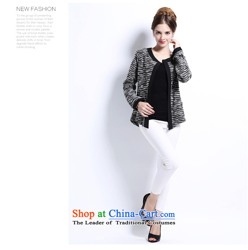 Luo Shani flower code women fall jackets thick mm new to increase long-sleeved thick sister video thin knitting cardigan small short gray 6XL 2902 picture, prices, brand platters! The elections are supplied in the national character of distribution, so action, buy now enjoy more preferential! As soon as possible.