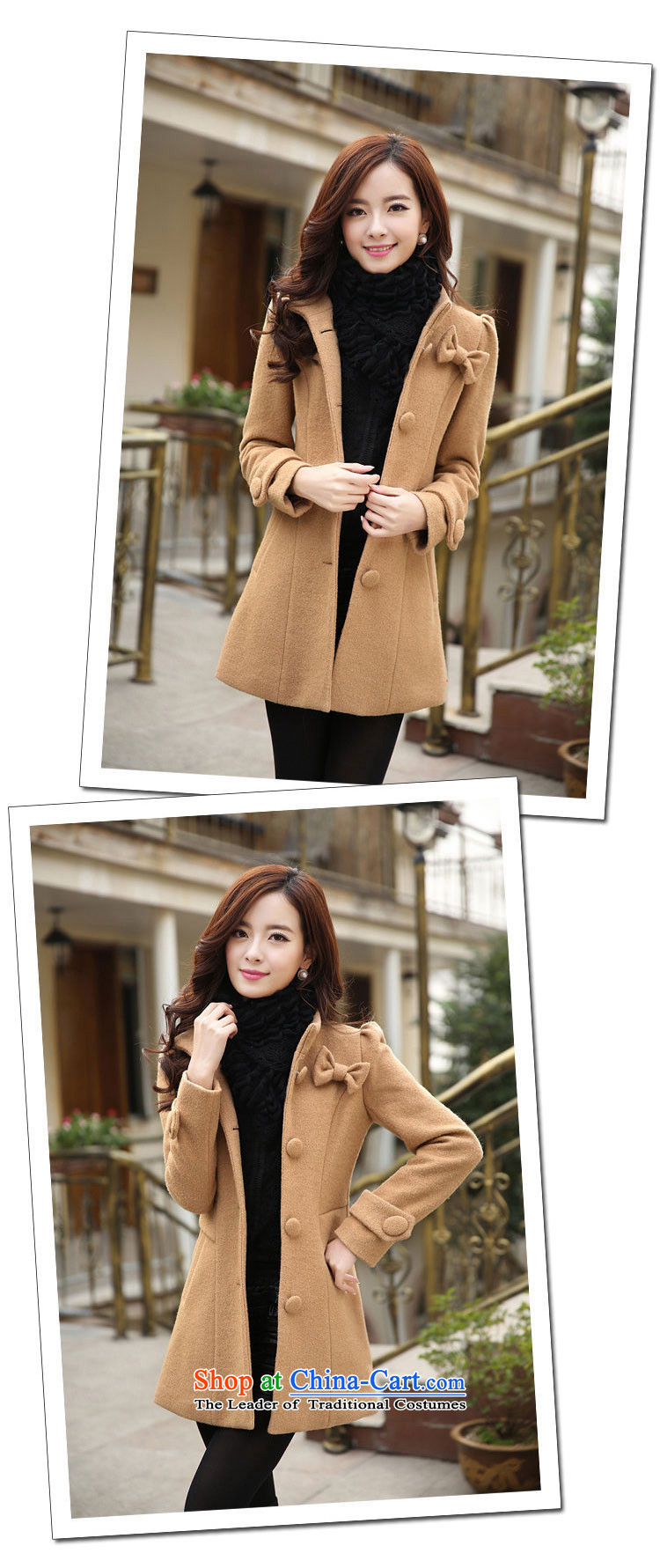 Included gross Hee-jacket coat 2015? female autumn and winter female new a windbreaker. Long Korean collar loose video thin single row detained and color L photo, prices, brand platters! The elections are supplied in the national character of distribution, so action, buy now enjoy more preferential! As soon as possible.