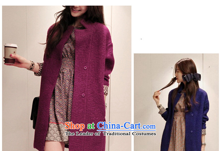 Hui-hua 2015 fall for the new land, loose fit Korean minimalist in long L WD001 coats of gross? purple L picture, prices, brand platters! The elections are supplied in the national character of distribution, so action, buy now enjoy more preferential! As soon as possible.