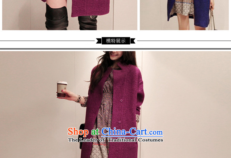 Hui-hua 2015 fall for the new land, loose fit Korean minimalist in long L WD001 coats of gross? purple L picture, prices, brand platters! The elections are supplied in the national character of distribution, so action, buy now enjoy more preferential! As soon as possible.