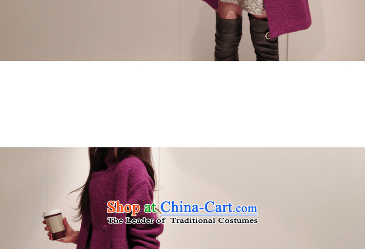 Hui-hua 2015 fall for the new land, loose fit Korean minimalist in long L WD001 coats of gross? purple L picture, prices, brand platters! The elections are supplied in the national character of distribution, so action, buy now enjoy more preferential! As soon as possible.