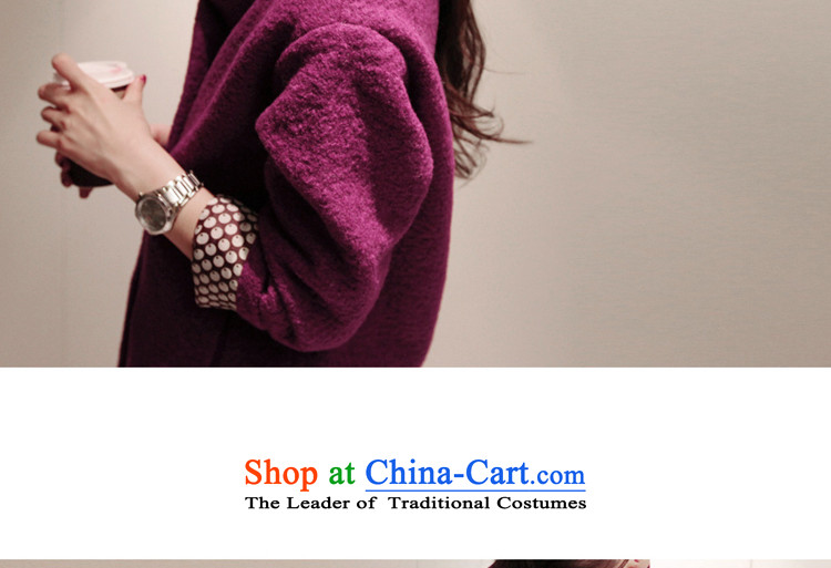 Hui-hua 2015 fall for the new land, loose fit Korean minimalist in long L WD001 coats of gross? purple L picture, prices, brand platters! The elections are supplied in the national character of distribution, so action, buy now enjoy more preferential! As soon as possible.