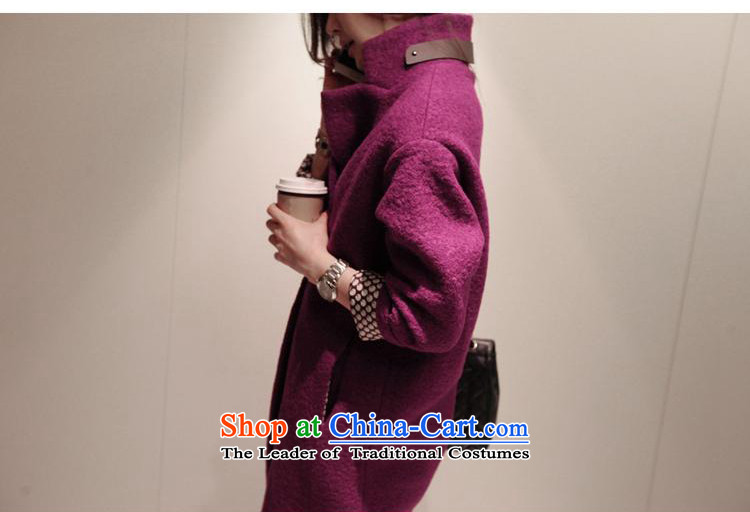 Hui-hua 2015 fall for the new land, loose fit Korean minimalist in long L WD001 coats of gross? purple L picture, prices, brand platters! The elections are supplied in the national character of distribution, so action, buy now enjoy more preferential! As soon as possible.