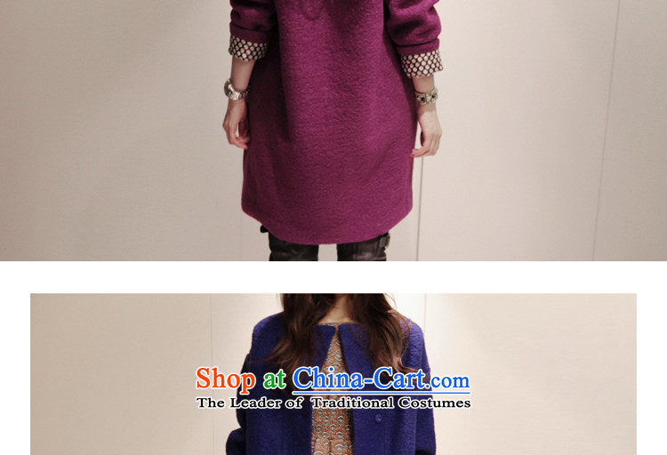 Hui-hua 2015 fall for the new land, loose fit Korean minimalist in long L WD001 coats of gross? purple L picture, prices, brand platters! The elections are supplied in the national character of distribution, so action, buy now enjoy more preferential! As soon as possible.