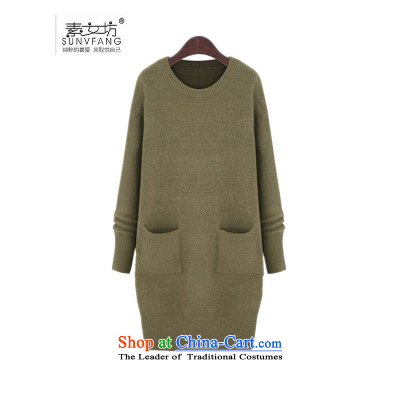 Motome Workshop 2015 autumn large new women's 200 catties thick MM Extra western style female suits long skirt sweater skirt B623 Light Gray 5XL 180-215 recommended weight, Motome Fong (SUNVFANG) , , , shopping on the Internet
