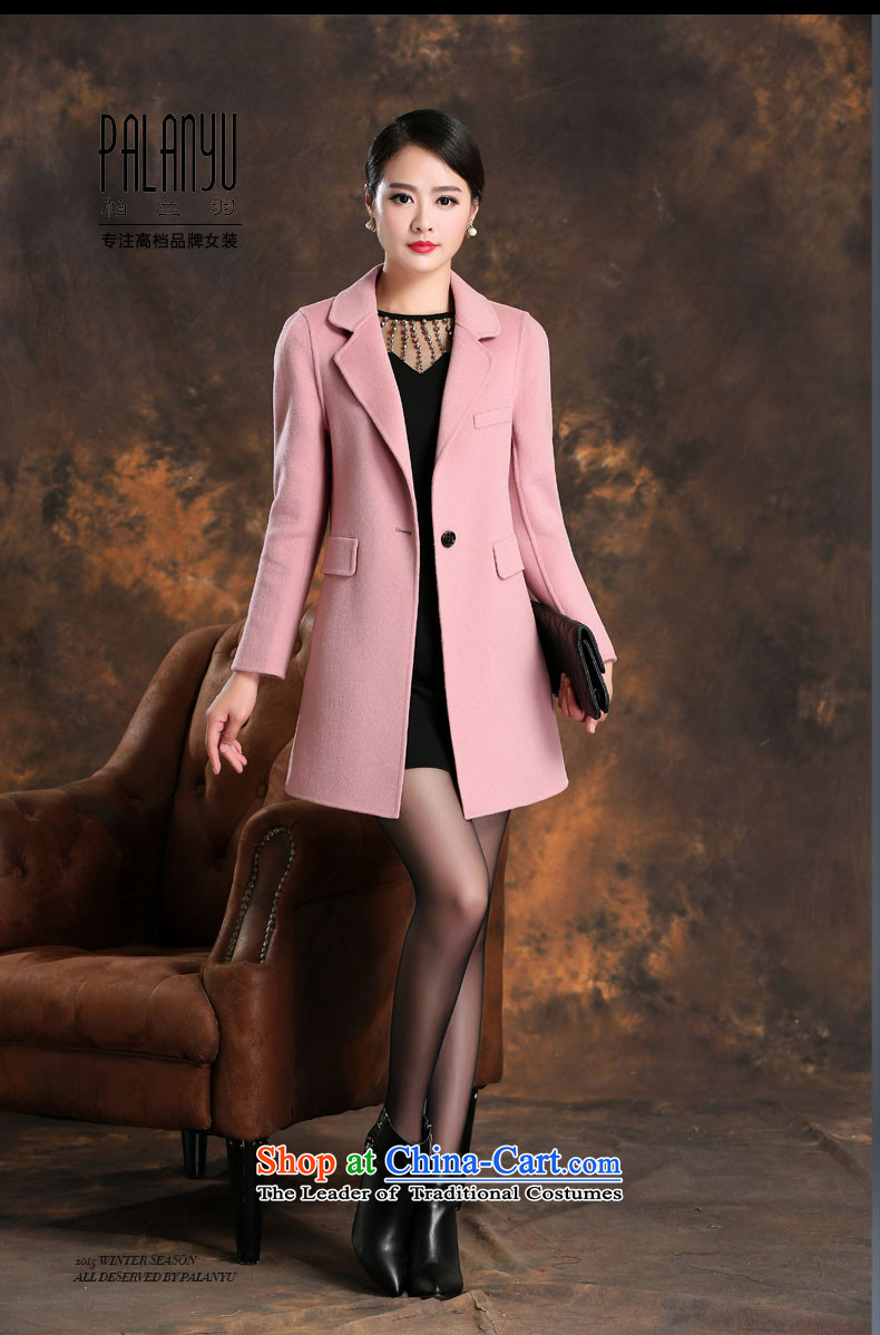 Palun Yu high-end 2015 New Fall/Winter Collections in long double-side cashmere overcoat, gross? 