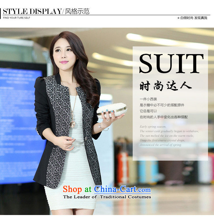 Tysan 2015 Autumn Gwi-load new extra small business suit Female jacket 200 catties thick mm thin in the long graphics Sau San ultra to xl black suit 4XL  recommendations 165-185 catty picture, prices, brand platters! The elections are supplied in the national character of distribution, so action, buy now enjoy more preferential! As soon as possible.