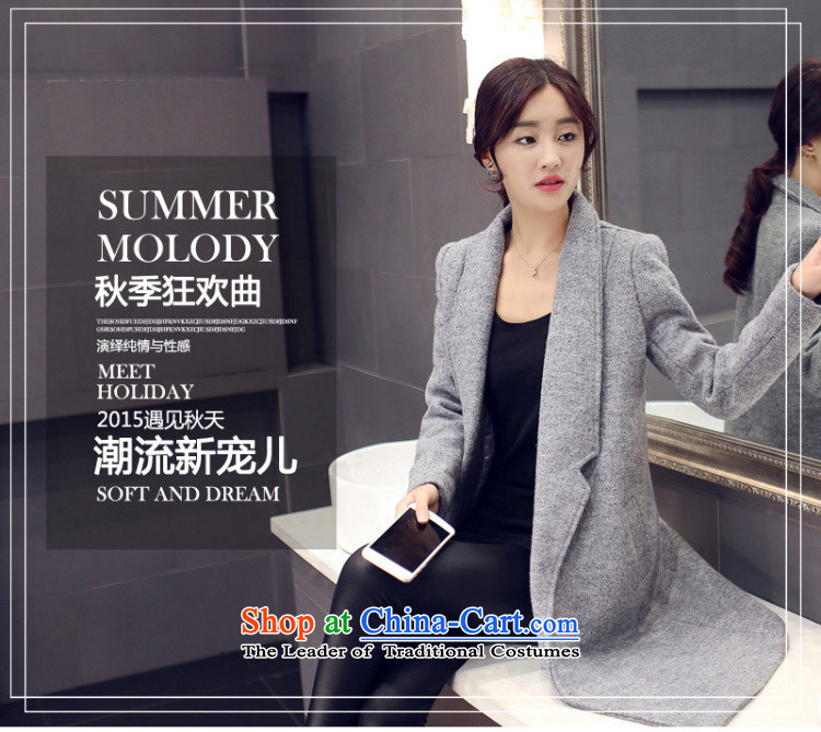 Stylish devil of the 2015 Fall/Winter Collections new Korean lapel in long coats)? 