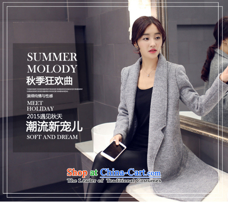 Stylish devil of the 2015 Fall/Winter Collections new Korean lapel in long coats)? 
