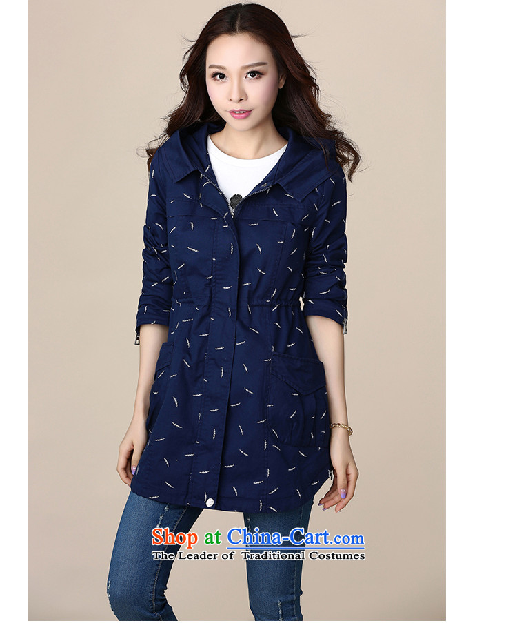 The list be Windsor New) Autumn 2015 windbreaker female jacket dresses larger women in autumn long thin Korean Graphics Sau San Fat mm Female dress jacket female 26 Classic Blue 5XL picture, prices, brand platters! The elections are supplied in the national character of distribution, so action, buy now enjoy more preferential! As soon as possible.