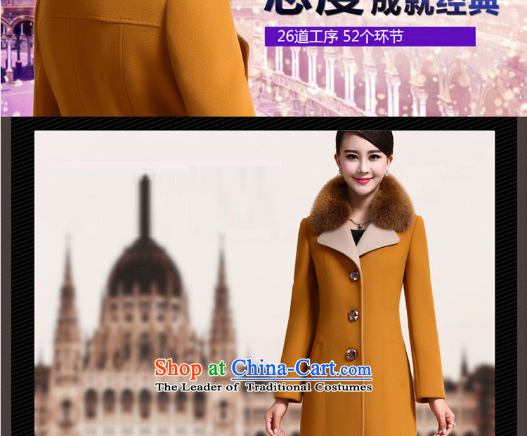 M bogey American 2015 autumn and winter coats a new large thick hair? coats female yellow L picture, prices, brand platters! The elections are supplied in the national character of distribution, so action, buy now enjoy more preferential! As soon as possible.