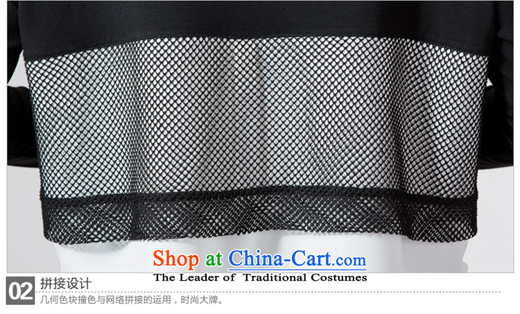 The interpolator auspicious to Korean 2015 XL female thick mm autumn replacing the new color stitching relaxd knocked long-sleeved T-shirt, black-and-white color spell checker shirt K5669 4XL Photo, prices, brand platters! The elections are supplied in the national character of distribution, so action, buy now enjoy more preferential! As soon as possible.