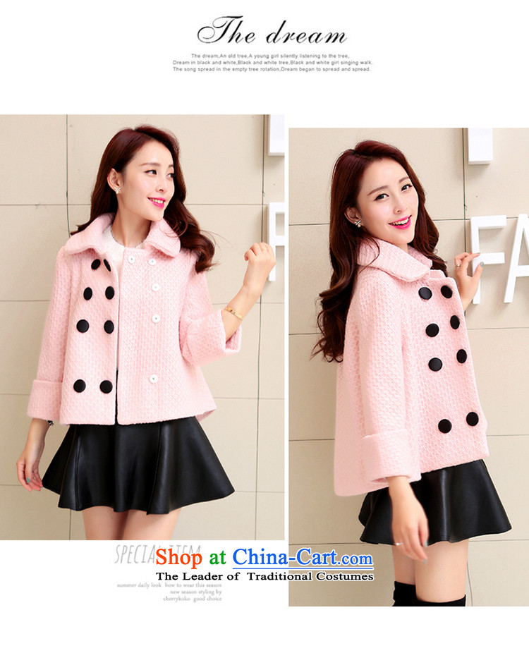 Sin has been gross shortage of female jacket? 2015 Fall/Winter Collections new Korean Sau San, temperament and elegant small incense wind a wool coat apricot  XL Photo, prices, brand platters! The elections are supplied in the national character of distribution, so action, buy now enjoy more preferential! As soon as possible.