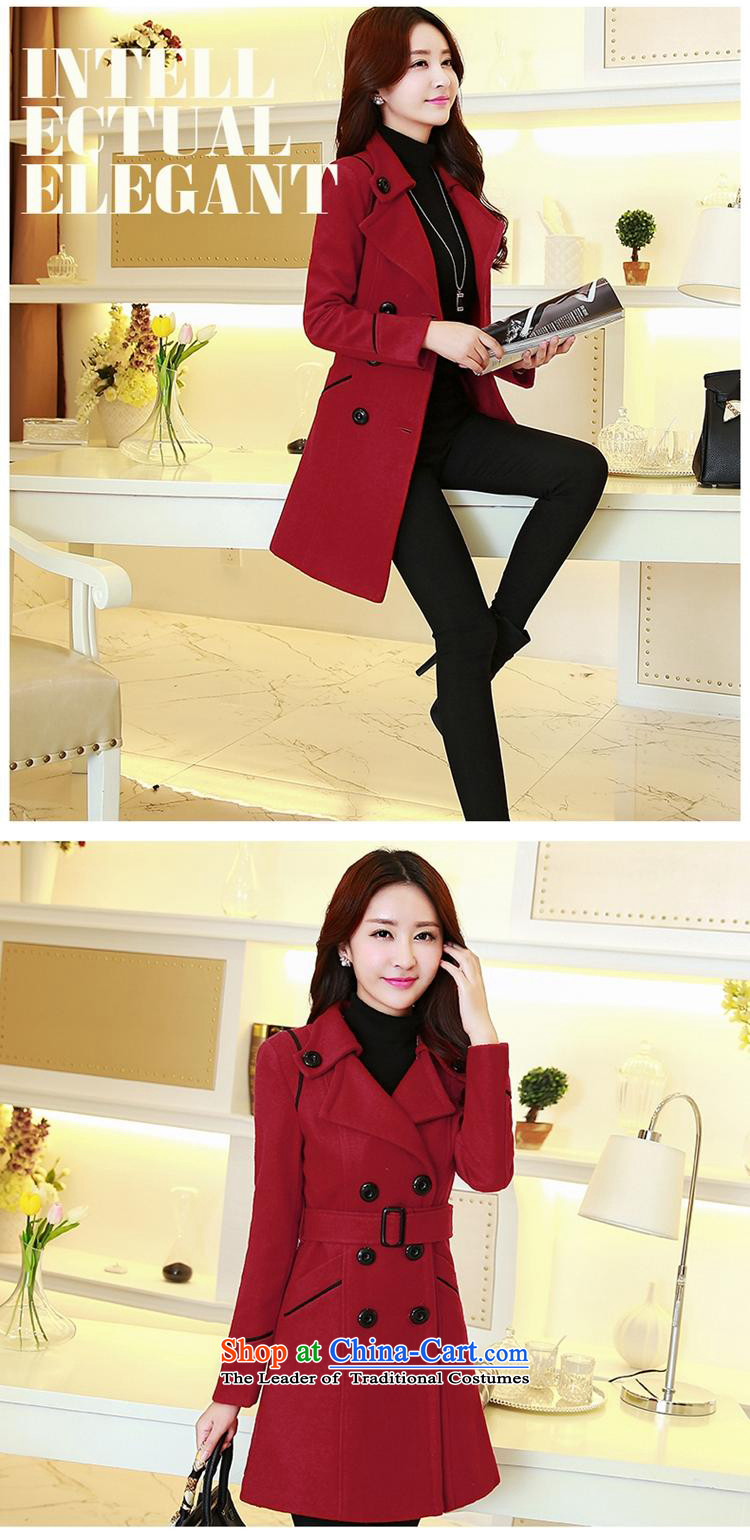 For the 2015 Autumn Princess Anne new ladies hair? Jacket Korean Stylish coat in gross? Ms. Long Sau San temperament gross? overcoat navy XXL picture, prices, brand platters! The elections are supplied in the national character of distribution, so action, buy now enjoy more preferential! As soon as possible.