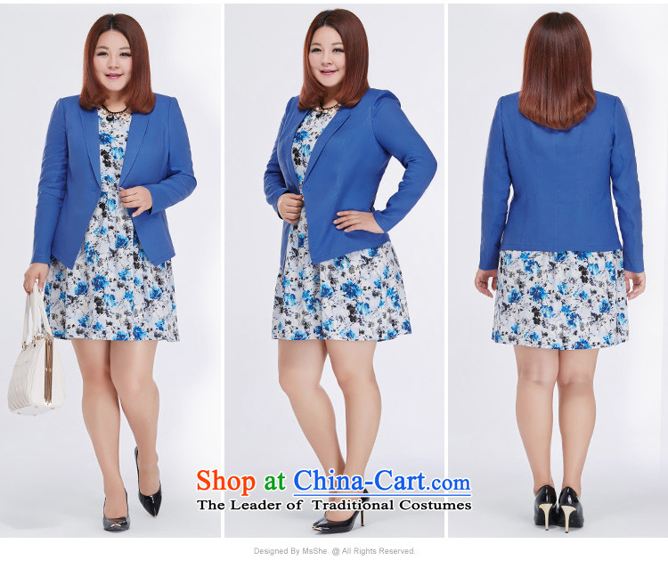 Msshe xl women 2015 new fall thick MM long-sleeved linen with small Jacket Color Blue  5XL bought 8,489 pictures, prices, brand platters! The elections are supplied in the national character of distribution, so action, buy now enjoy more preferential! As soon as possible.