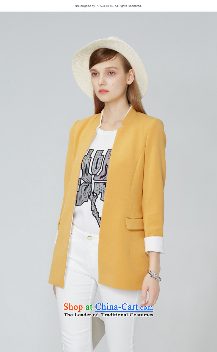 Women peacebird autumn 2015 new products collar long coats A1BB43405 YELLOW L picture, prices, brand platters! The elections are supplied in the national character of distribution, so action, buy now enjoy more preferential! As soon as possible.