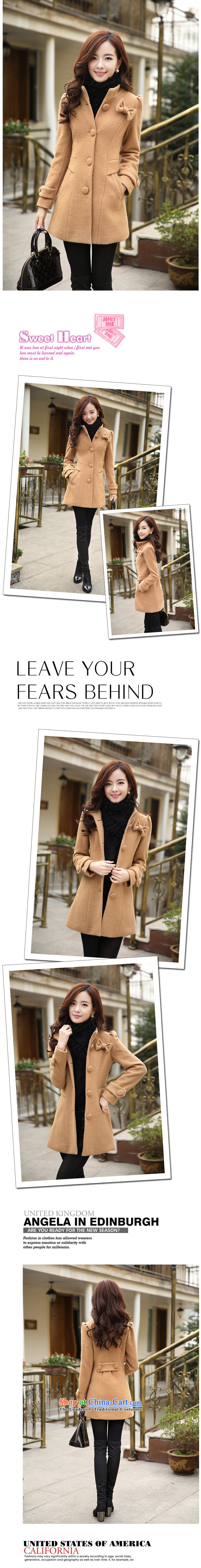 Joe in the straitjacket of autumn and winter 2015 new Korean fashion sweet women wear bow tie a overcoat collar Sau San? female winter coats gross Lake, L pictures, prices, brand platters! The elections are supplied in the national character of distribution, so action, buy now enjoy more preferential! As soon as possible.