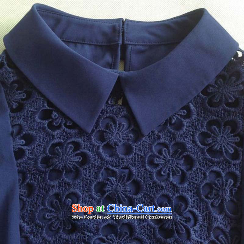 The fall of the new sets of 1321#2015 replacing OL female lace shirt trousers leisure two kits navy XXL, Cheuk-yan Yi Yan Shopping on the Internet has been pressed.
