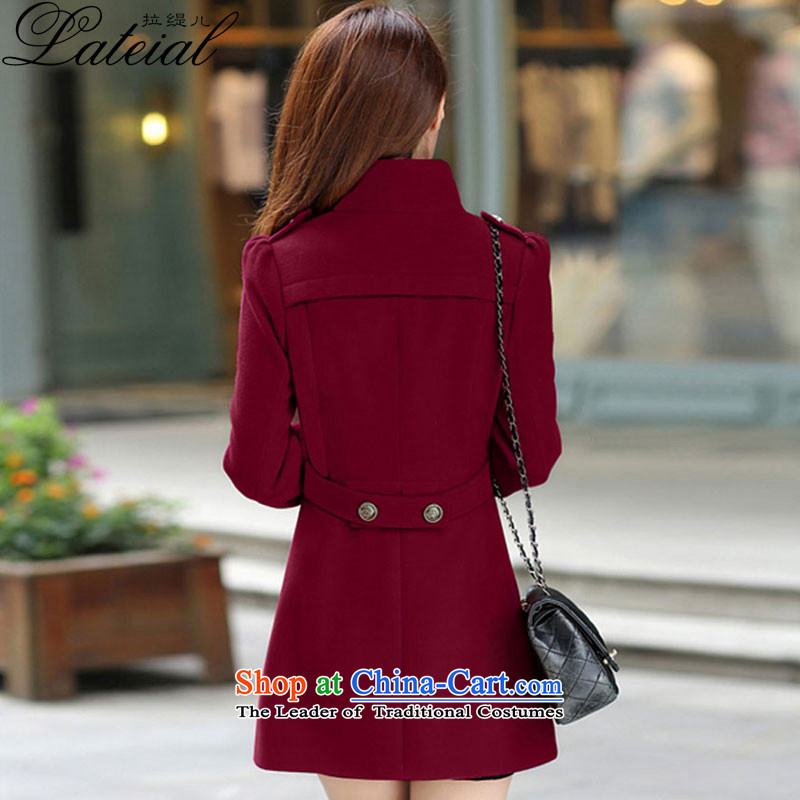 Pull economy- 2015 autumn and winter new women's winter coats female hair)?? jacket won for the graphics in large thin long hair? coats 658-1 wine red S, pull-lateial economy) , , , shopping on the Internet