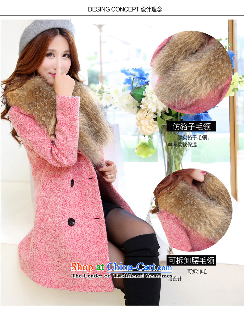 The mercy of Clinton coats, wool? long hair? jacket female a wool coat 2015 autumn and winter New Women Korean OL commuter Sau San for coats women so gross light purple M picture, prices, brand platters! The elections are supplied in the national character of distribution, so action, buy now enjoy more preferential! As soon as possible.