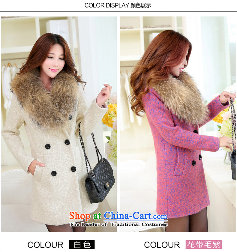 The mercy of Clinton coats, wool? long hair? jacket female a wool coat 2015 autumn and winter New Women Korean OL commuter Sau San for coats women so gross light purple M picture, prices, brand platters! The elections are supplied in the national character of distribution, so action, buy now enjoy more preferential! As soon as possible.