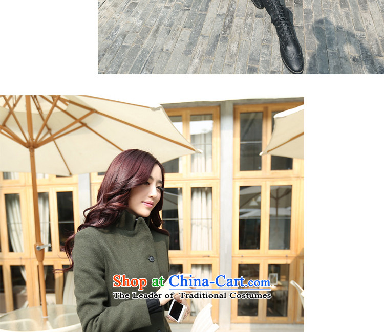 Hui-hua 2015 fall for the new land of Korean Foutune of transition in long small incense wind single row detained a wool coat wool coat W8819 gross? Army green L picture, prices, brand platters! The elections are supplied in the national character of distribution, so action, buy now enjoy more preferential! As soon as possible.