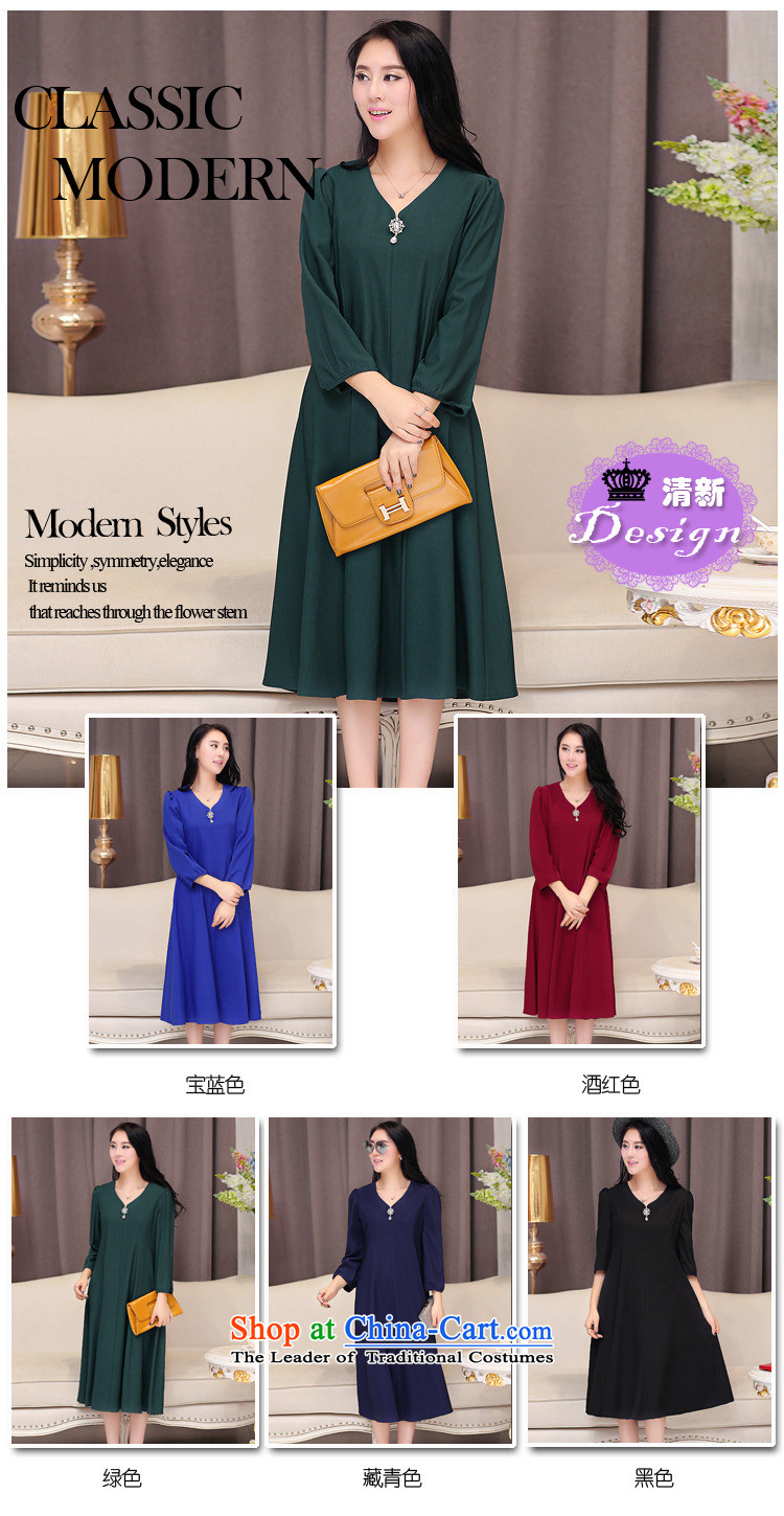 El-ju 2015 Autumn Yee Nga new high-code women) to intensify the skirt RN9565  XXXXL black picture, prices, brand platters! The elections are supplied in the national character of distribution, so action, buy now enjoy more preferential! As soon as possible.