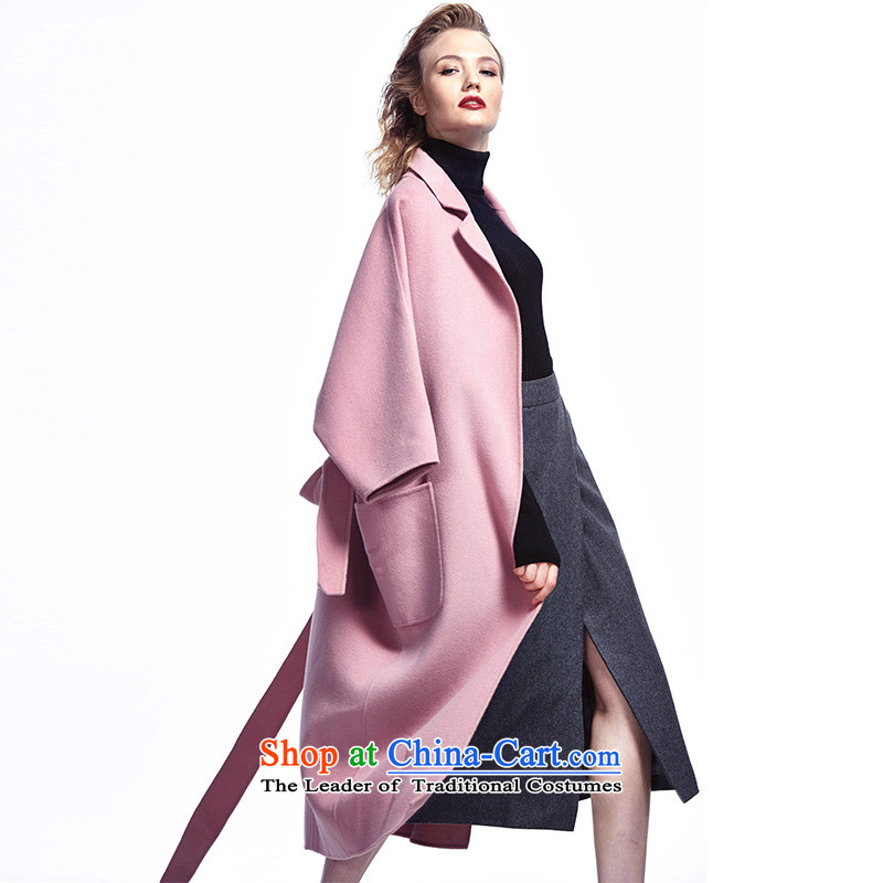 Florat /FLORA 2015 autumn and winter new double-side wool coat girl in long?) European site temperament Sau San graphics port A jacket coltish pink  XS size is larger than the normal maximum recommended minimum 1-2 code, Flora , , , shopping on the Intern