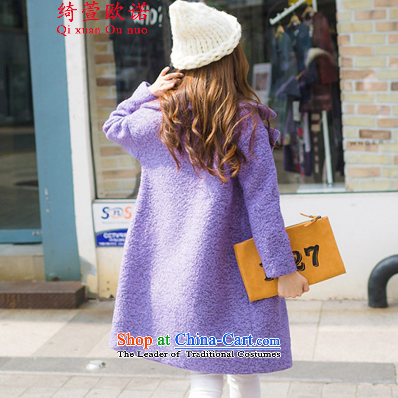 By 2015, the cross-hsuan new women in Korean long suit Neck Jacket coat female violet gross?. Theresa Xuan by XL, QIXUANOUNUO (shopping on the Internet has been pressed.)