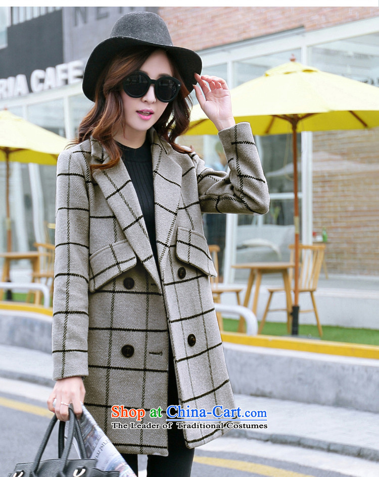 2015 Fall/Winter Collections of New England, gross?) Europe and thick female coats and stylish wool a wool coat jacket female gray cells M picture, prices, brand platters! The elections are supplied in the national character of distribution, so action, buy now enjoy more preferential! As soon as possible.