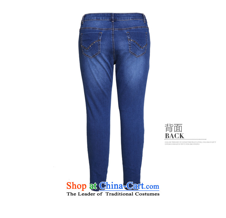 The former Yugoslavia Li Sau 2015 autumn large new mount female thick piece of metal edges MM video thin wild castor cowboy trousers 0971 Denim blue 32 pictures, prices, brand platters! The elections are supplied in the national character of distribution, so action, buy now enjoy more preferential! As soon as possible.