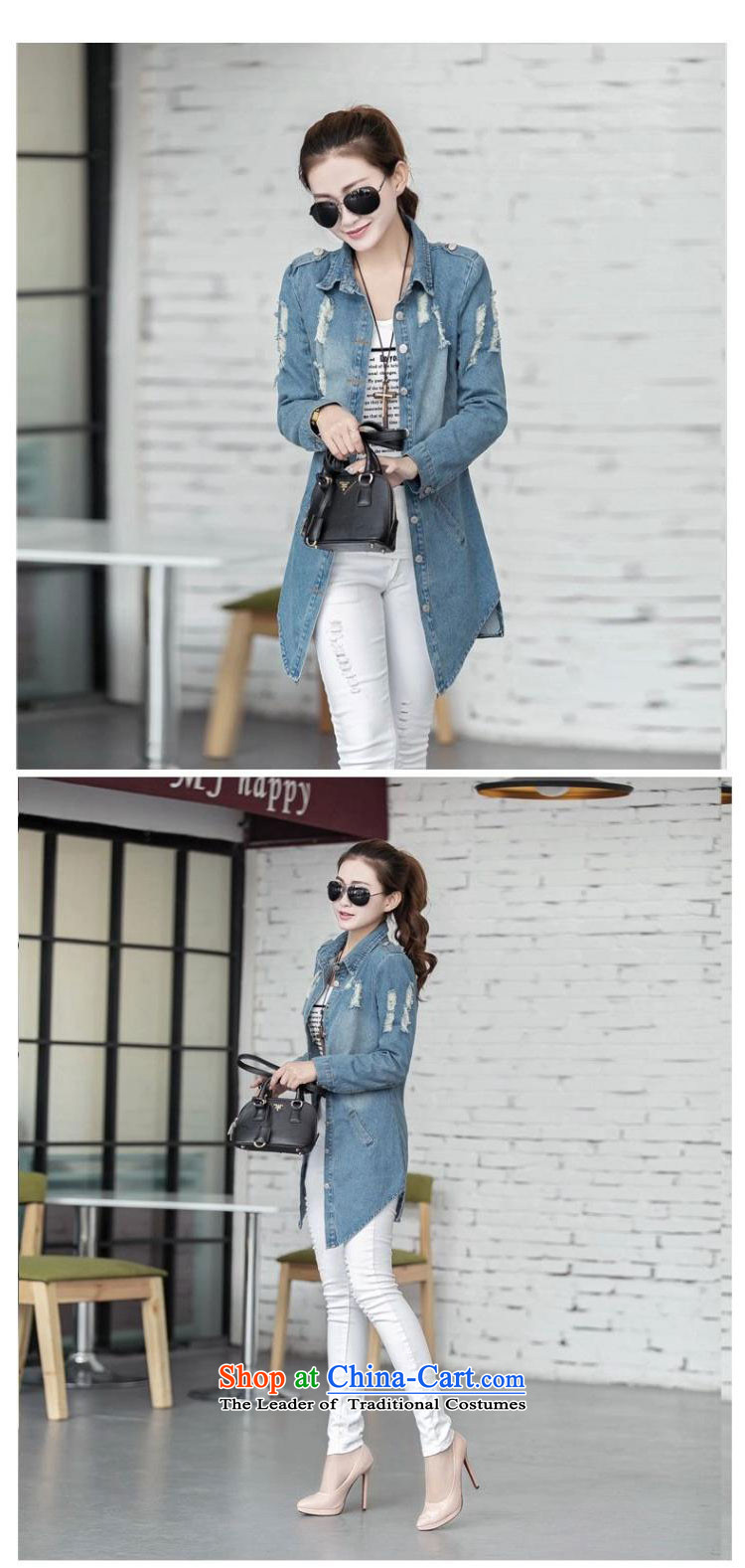 The new 2015 Zz&ff autumn and winter large decorated in video thin female 200 MM in thick long catty, denim jacket coat picture color XXL( recommendations 120-140 catties) Picture, prices, brand platters! The elections are supplied in the national character of distribution, so action, buy now enjoy more preferential! As soon as possible.