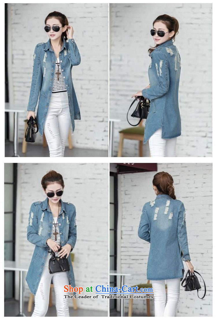 The new 2015 Zz&ff autumn and winter large decorated in video thin female 200 MM in thick long catty, denim jacket coat picture color XXL( recommendations 120-140 catties) Picture, prices, brand platters! The elections are supplied in the national character of distribution, so action, buy now enjoy more preferential! As soon as possible.