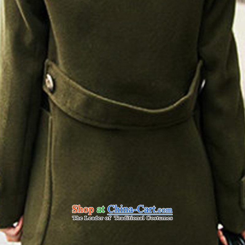Aloe vera, 2015 Large Women Fall/Winter Collections thick MM to intensify the thick hair? overcoat HY1284 4XL, Army Green (Aloe Vera HHAYYI) , , , shopping on the Internet