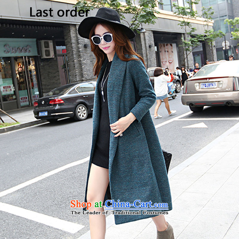 Last autumn and winter load new order2015 product code women, wool a wool coat wind jacket female gray M,last order,,, shopping on the Internet