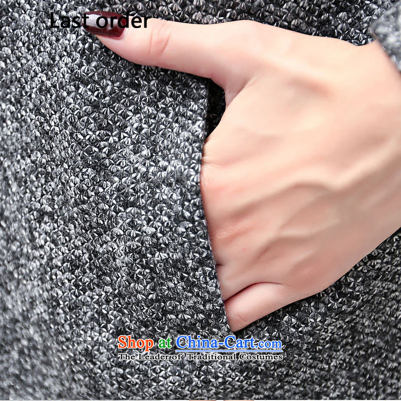Last autumn and winter load new order2015 product code women, wool a wool coat wind jacket female gray M,last order,,, shopping on the Internet