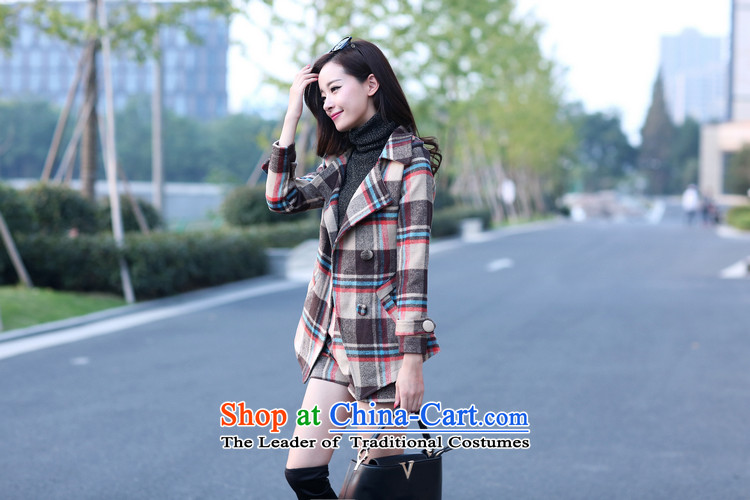 Install the latest Autumn 2015 OEHE, Korean Sau San latticed two kits stylish girl graphics lapel thin blue long-sleeved Pullover M picture, prices, brand platters! The elections are supplied in the national character of distribution, so action, buy now enjoy more preferential! As soon as possible.