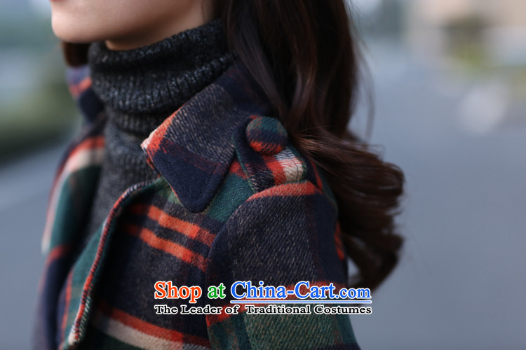 Install the latest Autumn 2015 OEHE, Korean Sau San latticed two kits stylish girl graphics lapel thin blue long-sleeved Pullover M picture, prices, brand platters! The elections are supplied in the national character of distribution, so action, buy now enjoy more preferential! As soon as possible.