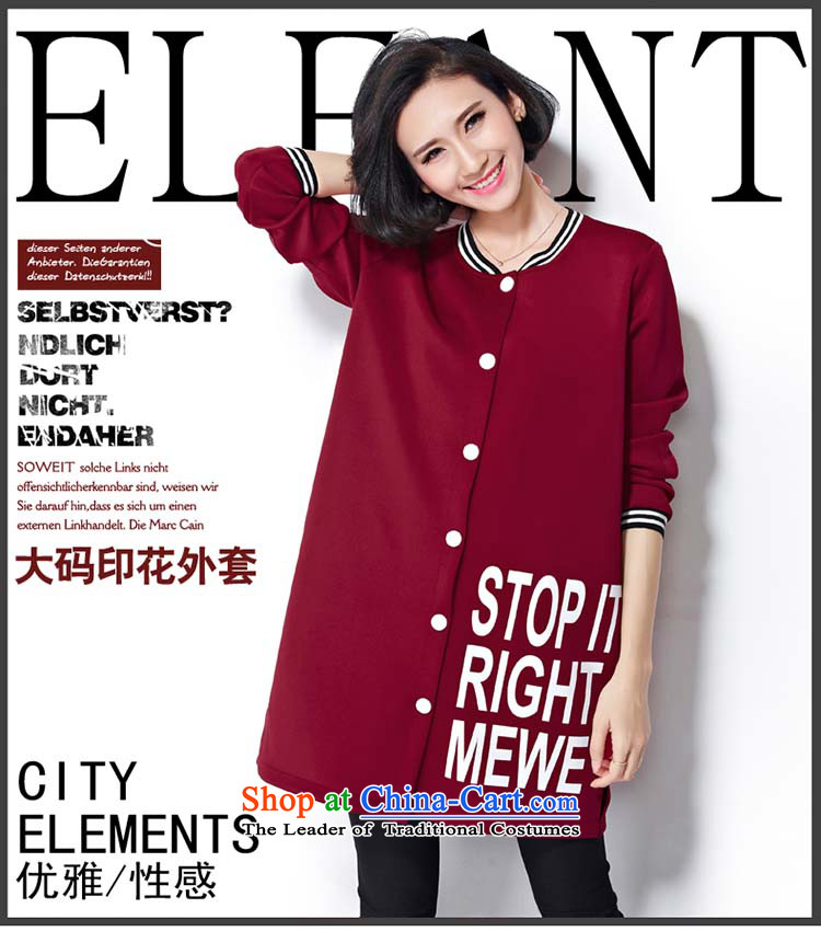 Elisabeth wa concluded card stylish Korean ladies casual wear on large 2015 thick woman sweater thick) Air layer stamp thick sister autumn replacing thick large Tien large red are suitable for 95 to 160 yards to the burden is indeed a picture, prices, brand platters! The elections are supplied in the national character of distribution, so action, buy now enjoy more preferential! As soon as possible.