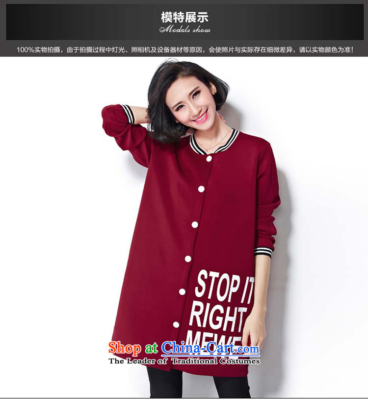 Elisabeth wa concluded card stylish Korean ladies casual wear on large 2015 thick woman sweater thick) Air layer stamp thick sister autumn replacing thick large Tien large red are suitable for 95 to 160 yards to the burden is indeed a picture, prices, brand platters! The elections are supplied in the national character of distribution, so action, buy now enjoy more preferential! As soon as possible.